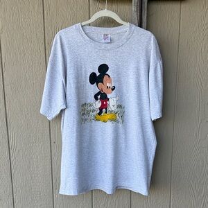 Vintage Gray Mickey Mouse T-Shirt